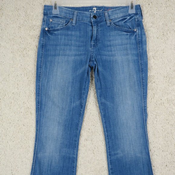 7 for all mankind* Women's Jeans‎ Size 30~ Studded Back Pockets/Boot Cut - Picture 1 of 11